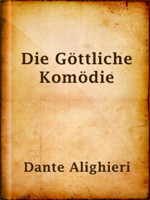 cover image of Die Göttliche Komödie